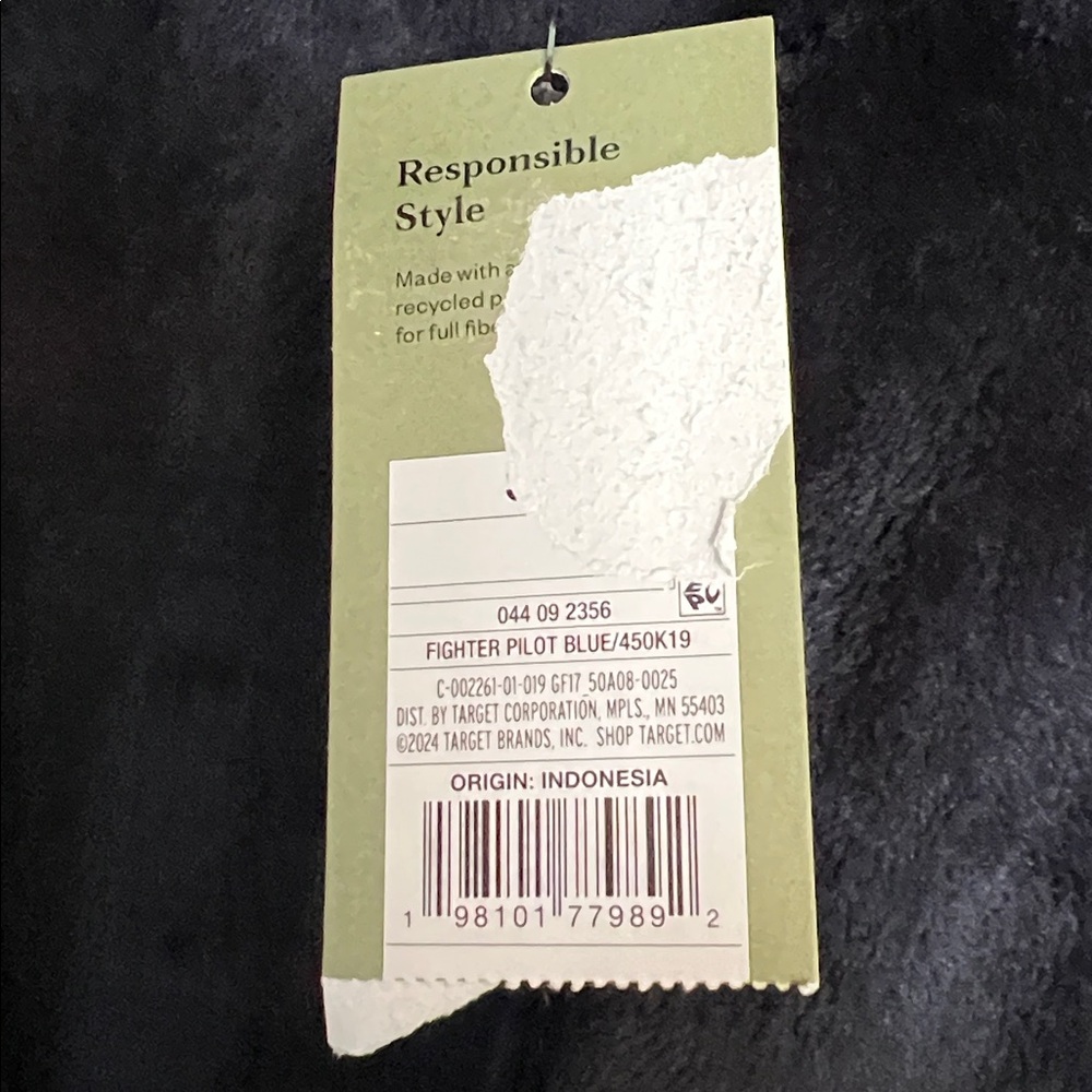 Goodfellow & Co Blue Plush Robe - Picture 4 of 6